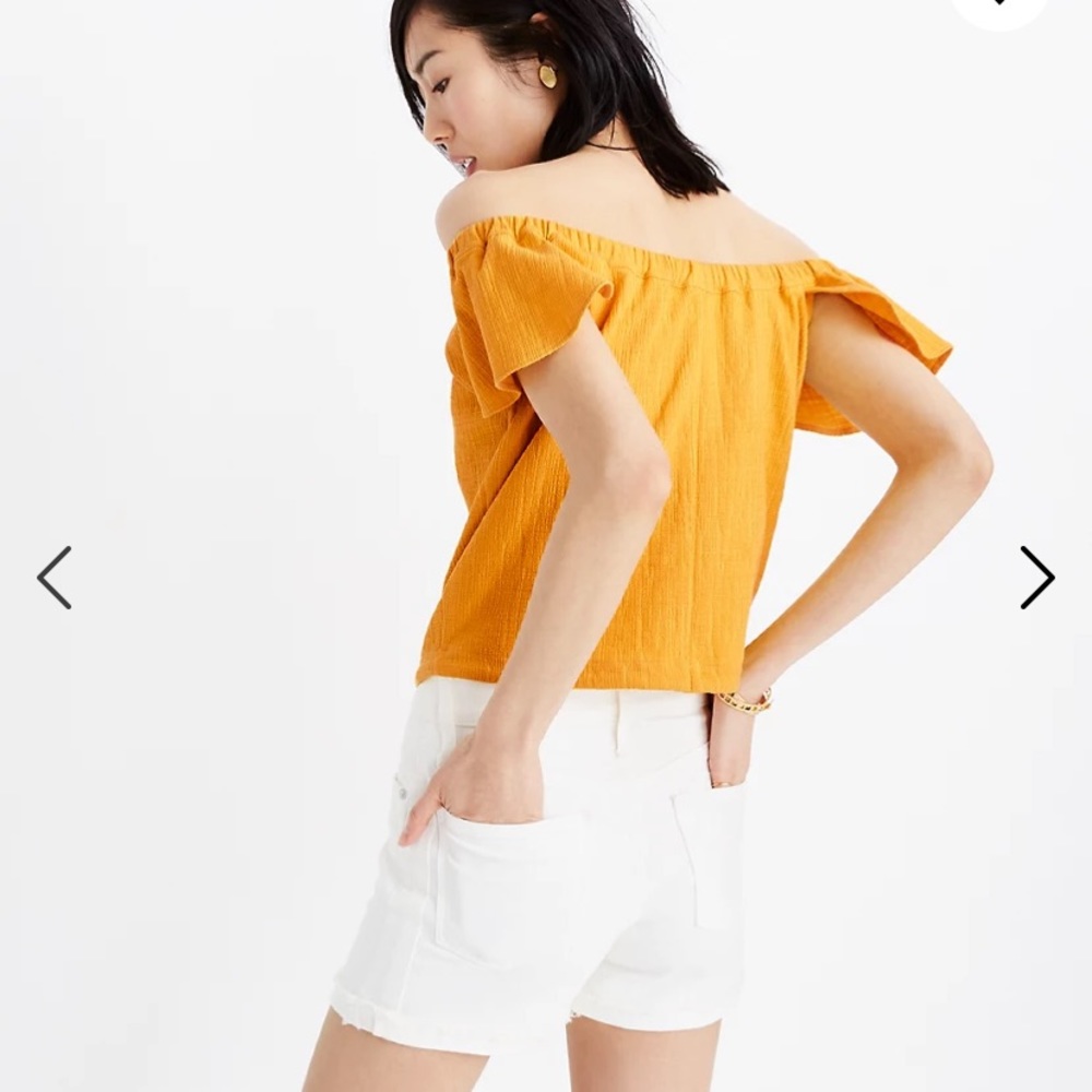 Madewell Texture & Thread Off-the-Shoulder Top - Picture 3 of 10